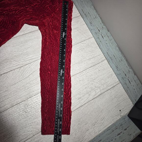 Sara Isabella Cocktail Blazer Women Small Red Crushed Velvet Cardigan - Picture 11 of 11